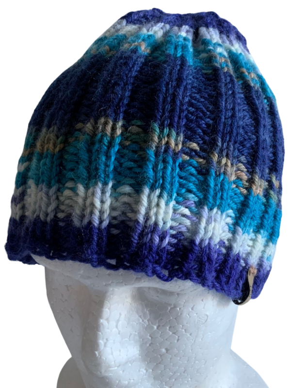 Blue Waters Ribbed Beanie - Image 3