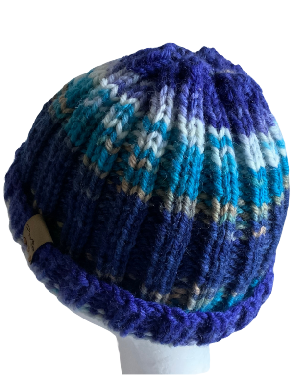 Blue Waters Ribbed Beanie - Image 2