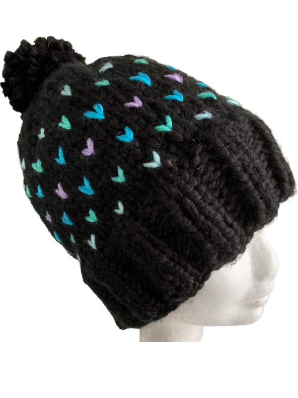 Raven Lovin' Hearts Beanie