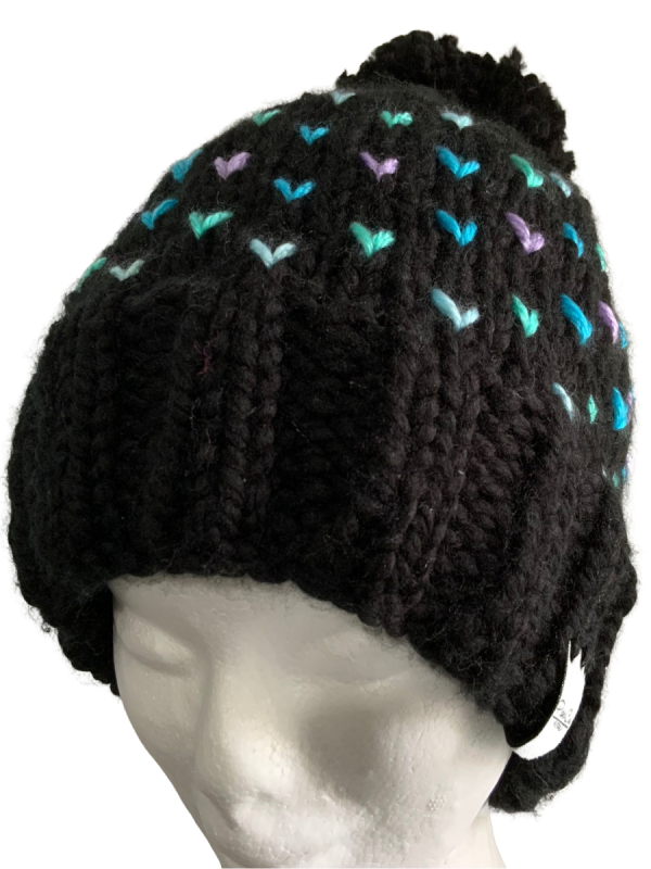 Raven Lovin' Hearts Beanie - Image 2