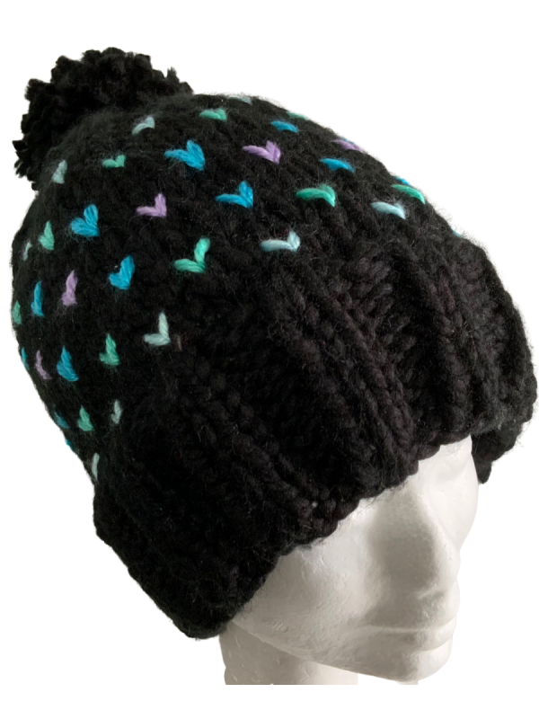 Raven Lovin' Hearts Beanie - Image 3