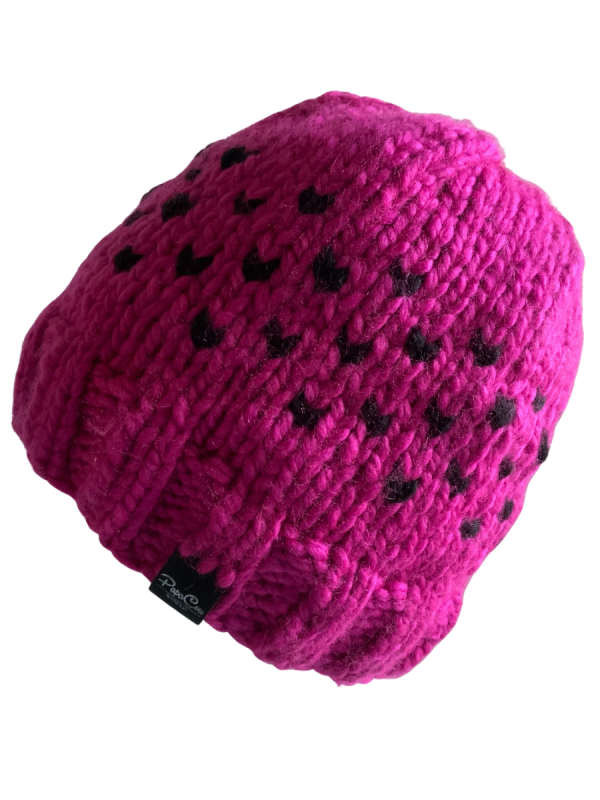 Pink Berry Lovin' Hearts Beanie