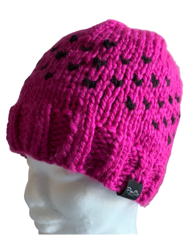 Pink Berry Lovin' Hearts Beanie - Image 2