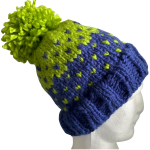 Cornflower & Lime Lovin' Hearts Beanie - Image 2
