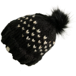 Coal Black Lovin' Hearts Beanie - Image 2