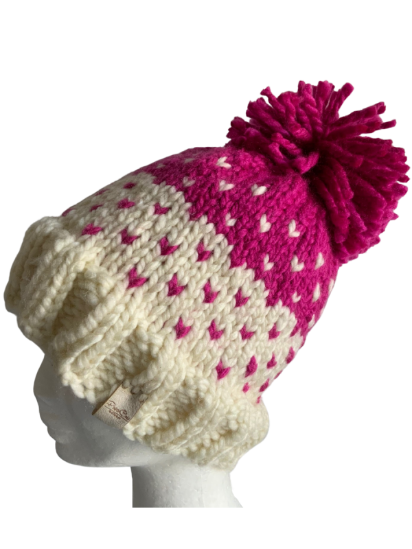 Strawberry & Cream Lovin' Hearts Beanie