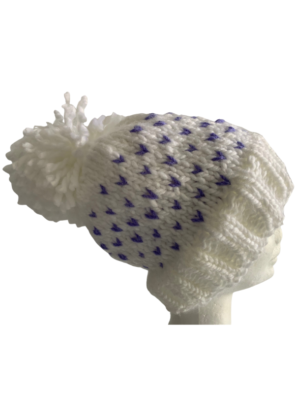 Blueberries on Snow Lovin' Hearts Beanie