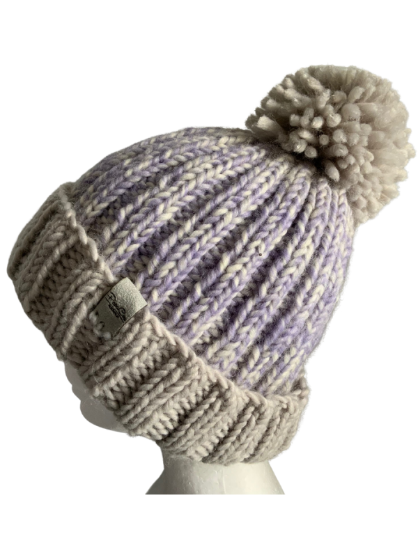 Smoky Plums Ribbed Beanie - Image 3