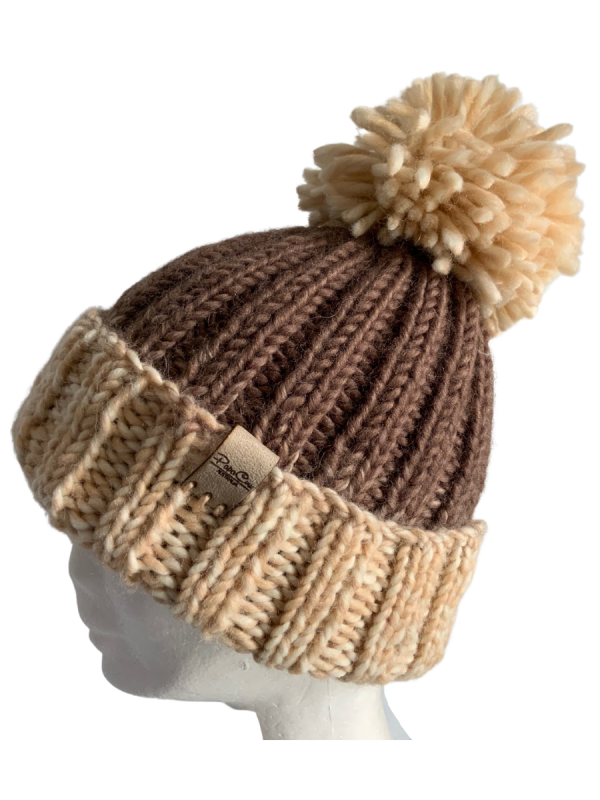 Toasted Almond Ribbed Beanie - Image 2