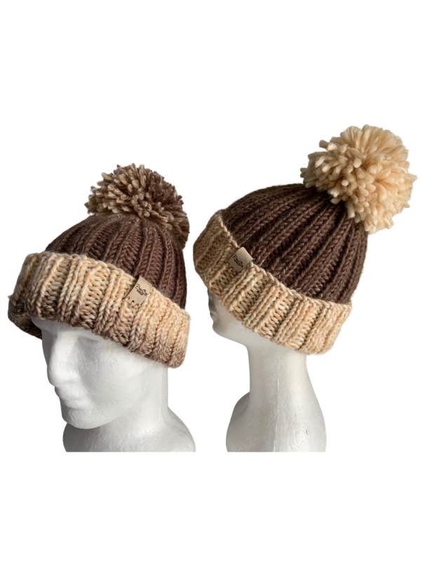 Toasted Almond Ribbed Beanie - Image 5