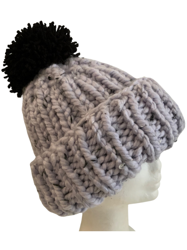 Wisteria Chunky Ribbed Beanie - Image 4