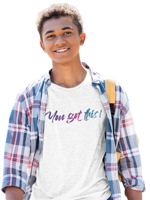Youth T-Shirt - YOU GOT THIS-BLUE - Image 2