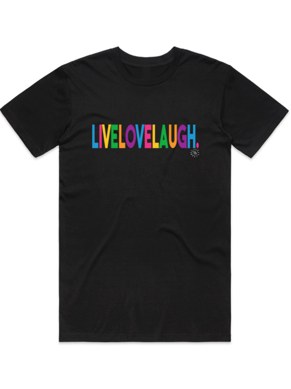 Women's Graphic T-Shirt - LIVE LOVE LAUGH - Image 2
