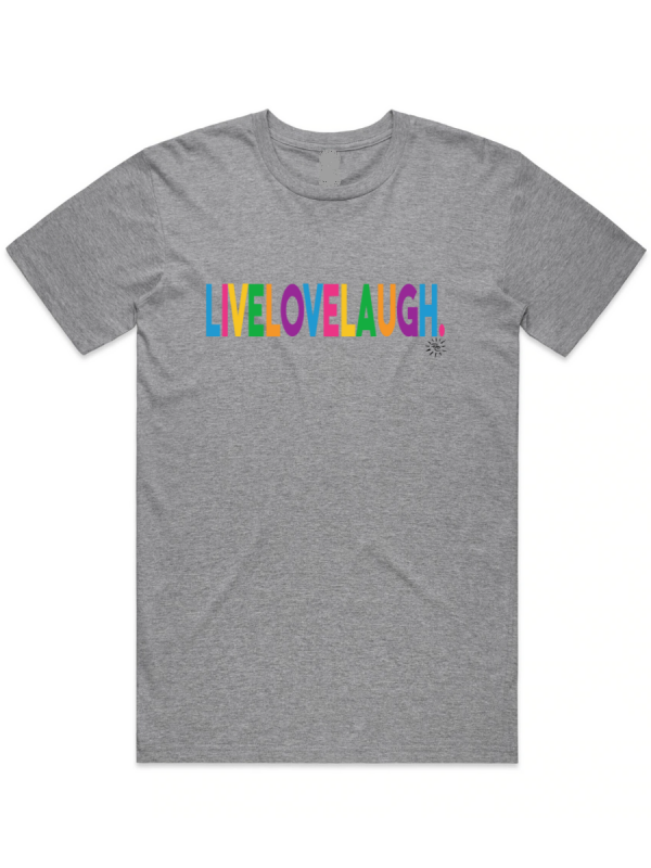 Women's Graphic T-Shirt - LIVE LOVE LAUGH - Image 3