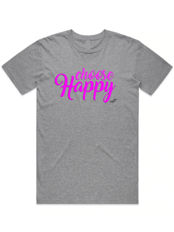 Women's Graphic T-Shirt - CHOOSE HAPPY - Image 3