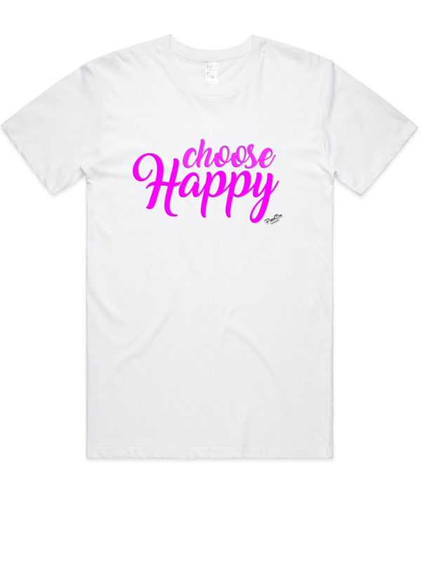 Women's Graphic T-Shirt - CHOOSE HAPPY - Image 5