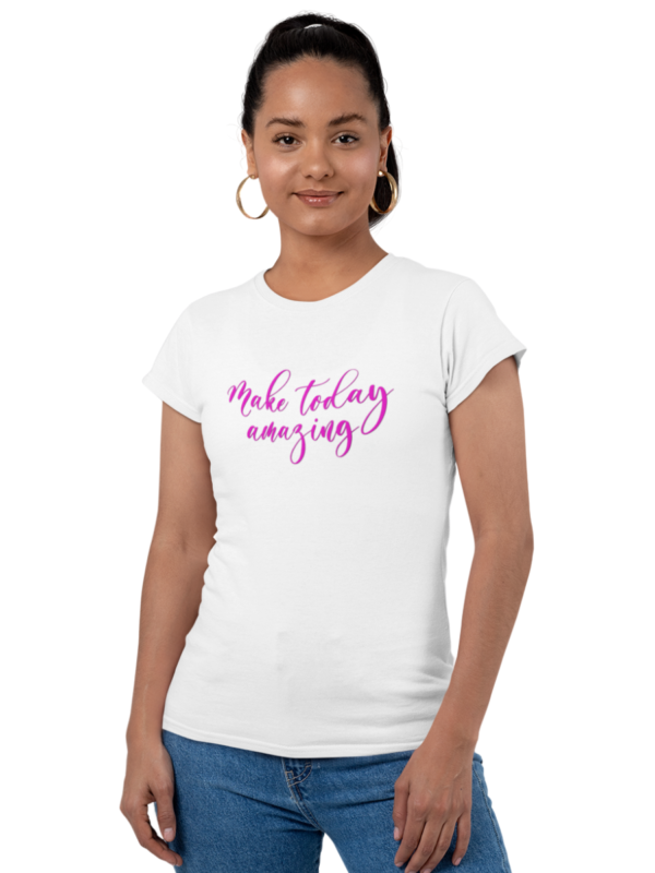 Youth T-Shirt - MAKE TODAY AMAZING-PINK - Image 3