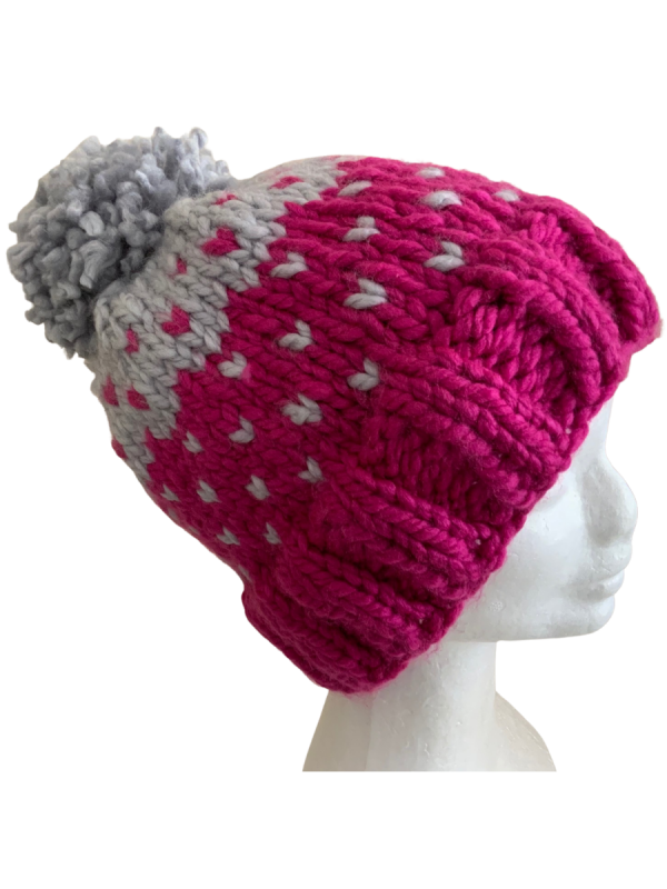 Pink Cockatoo Lovin' Hearts Beanie - Image 3