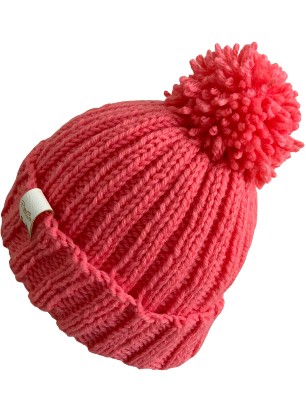 Peach Ribbed Beanie