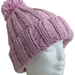 Soft Pink Deluxe Ribbed Beanie - Image 3