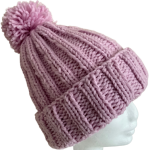 Soft Pink Deluxe Ribbed Beanie - Image 4