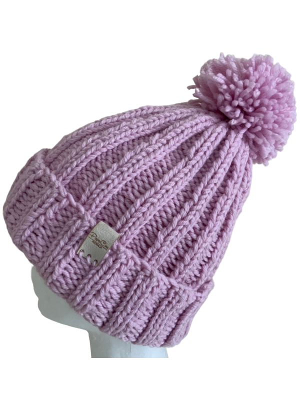 Soft Pink Deluxe Ribbed Beanie - Image 5