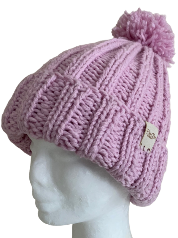 Soft Pink Deluxe Ribbed Beanie - Image 6
