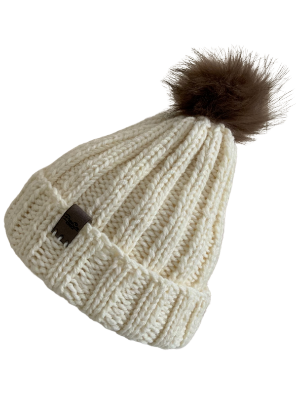 Soft Cream Deluxe Ribbed Beanie