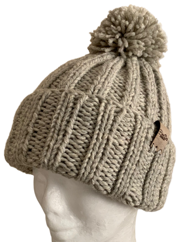 Smoke Melange Deluxe Ribbed Beanie