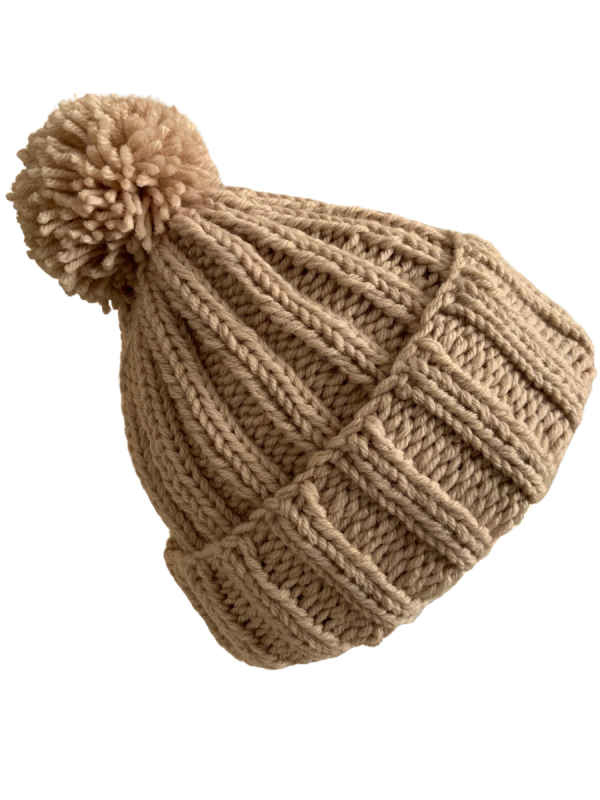 Light Fawn Deluxe Ribbed Beanie