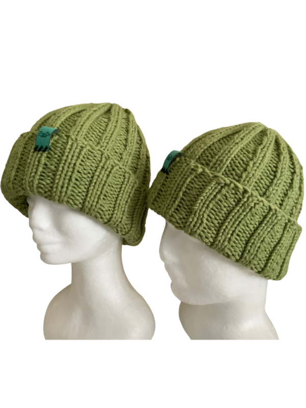 Double Deluxe Celadon Beanie - Image 2