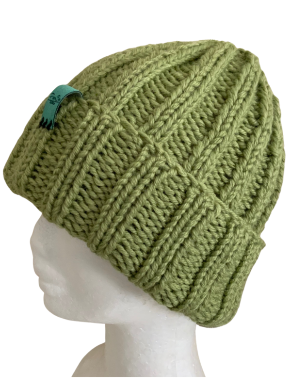 Double Deluxe Celadon Beanie - Image 4