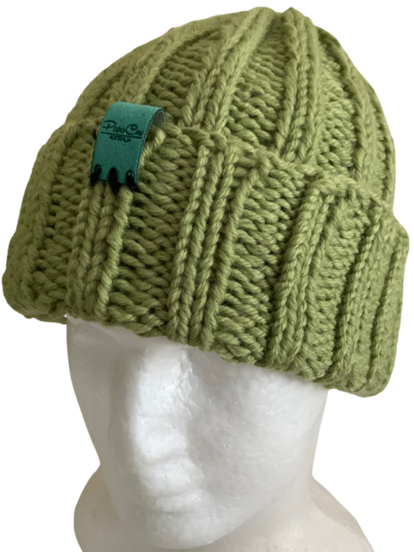 Double Deluxe Celadon Beanie - Image 3
