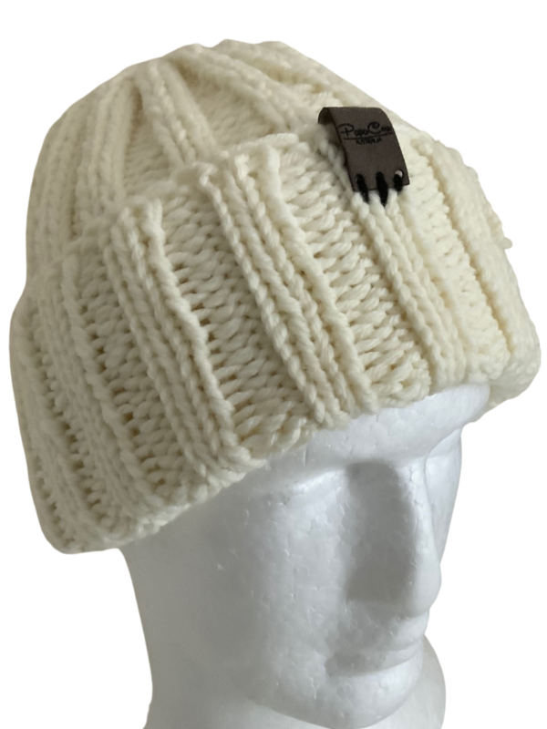 Double Deluxe Cream Beanie - Image 2