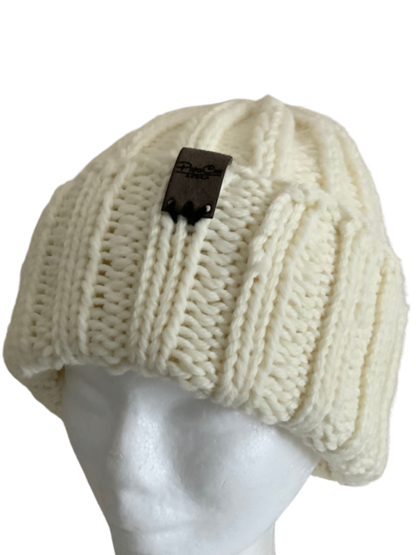 Double Deluxe Cream Beanie - Image 3