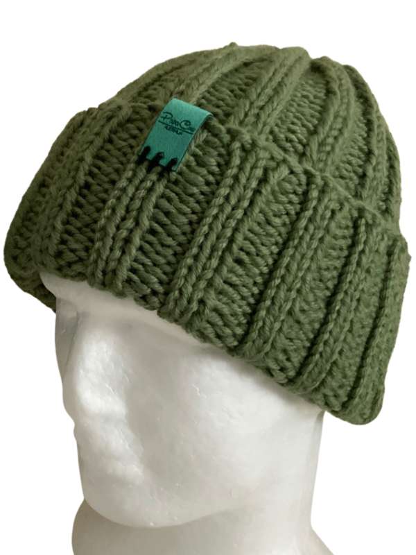 Double Deluxe Forest Green Beanie